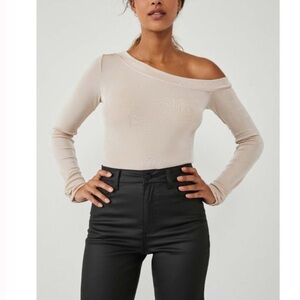 Free People That’s Hot Bodysuit Light Pink Top